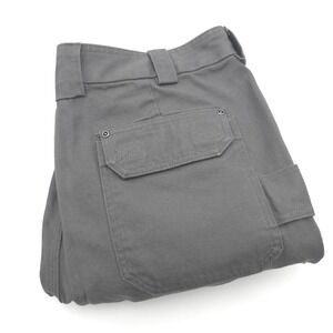 Duluth Trading Co Men's 40X30 (Fit 38x29) Gray Fire Hose Relaxed Fit Cargo Pants